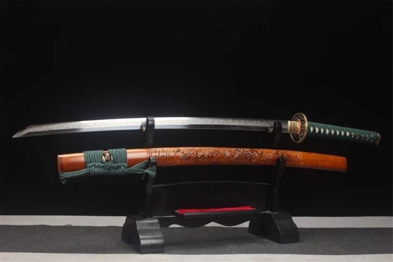 Antigua Espada Japonesa Hoja de Damasco