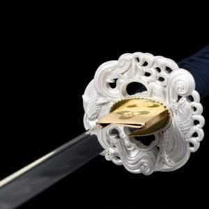 Blanco Wakizashi Sable Japonés Katana Set
