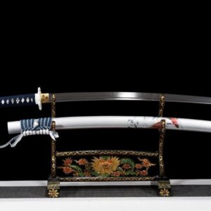 Blanco Wakizashi Sable Japonés Katana Set