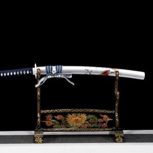 Blanco Wakizashi Sable Japonés Katana Set
