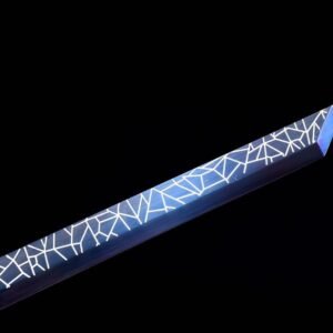 Espada China Negra Hoja Eléctrica Azul