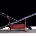 Espada China Negra Hoja Eléctrica Azul