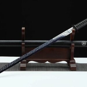 Espada de hoja recta negra