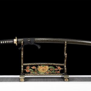 Katana Serpiente Negra Oro
