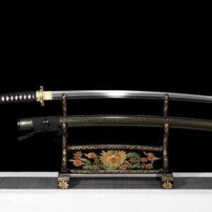 Katana Serpiente Negra Oro