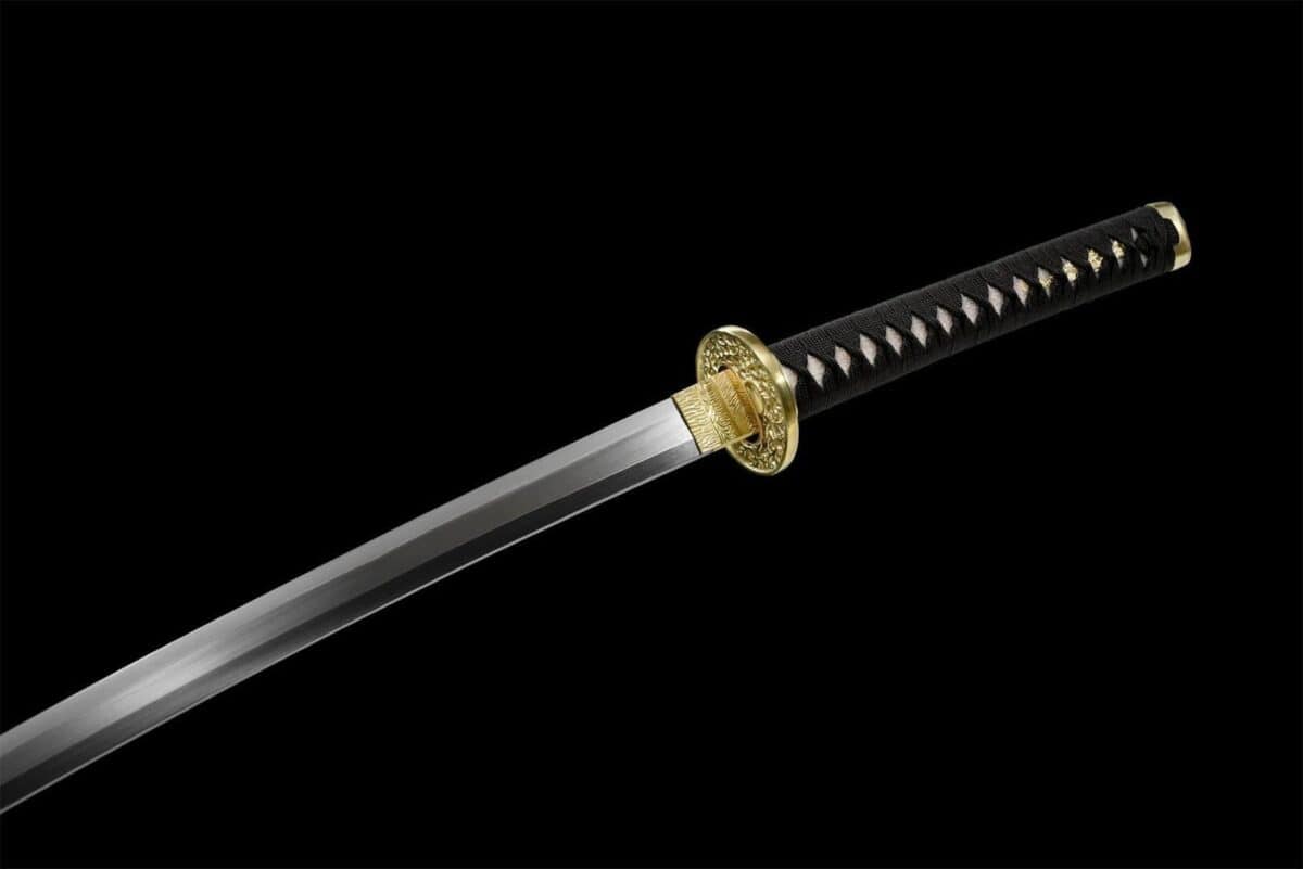 Katana Serpiente Negra Oro