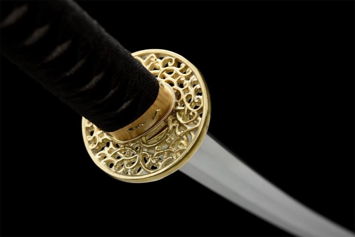 Katana Serpiente Negra Oro