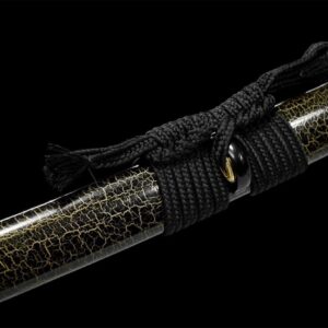 Katana Serpiente Negra Oro