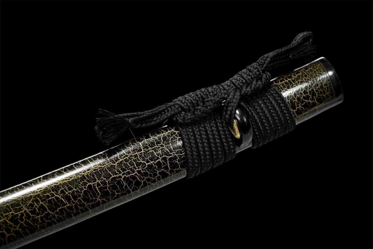 Katana Serpiente Negra Oro
