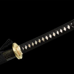 Katana Serpiente Negra Oro