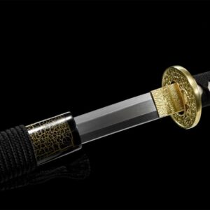 Katana Serpiente Negra Oro