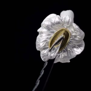 Katana Blanca Hoja Azul