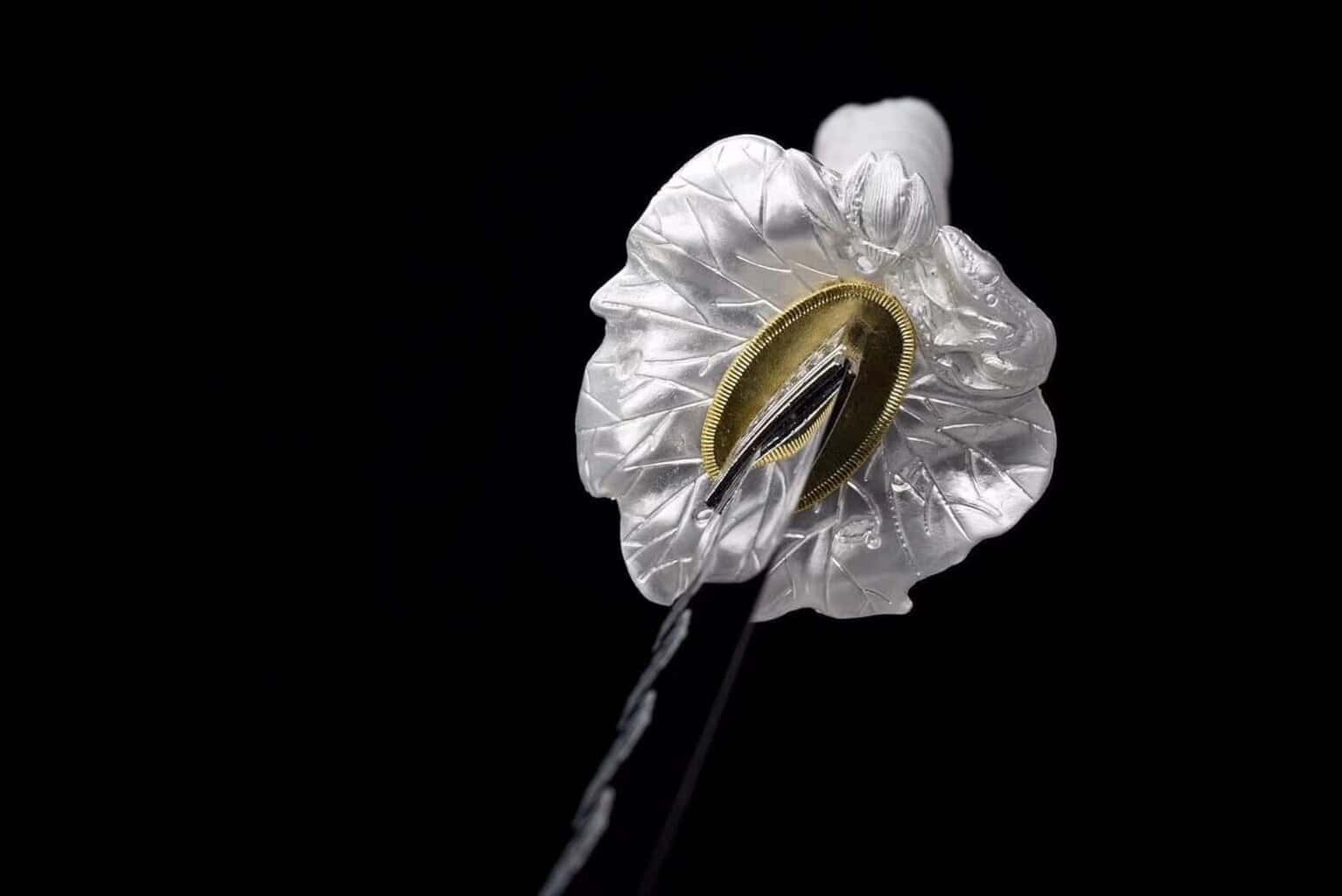 Katana Blanca Hoja Azul