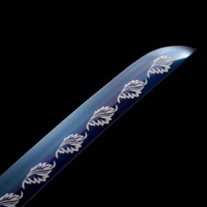 Katana Blanca Hoja Azul