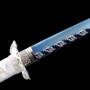 Katana Blanca Hoja Azul