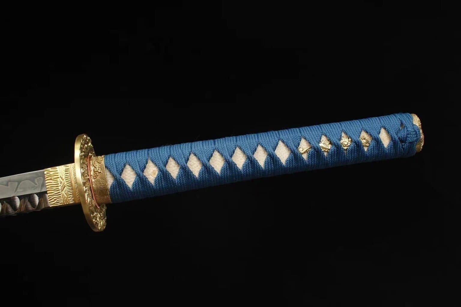 Katana Azul Y Blanca, Acero T10