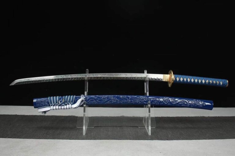 Katana Azul Y Blanca, Acero T10