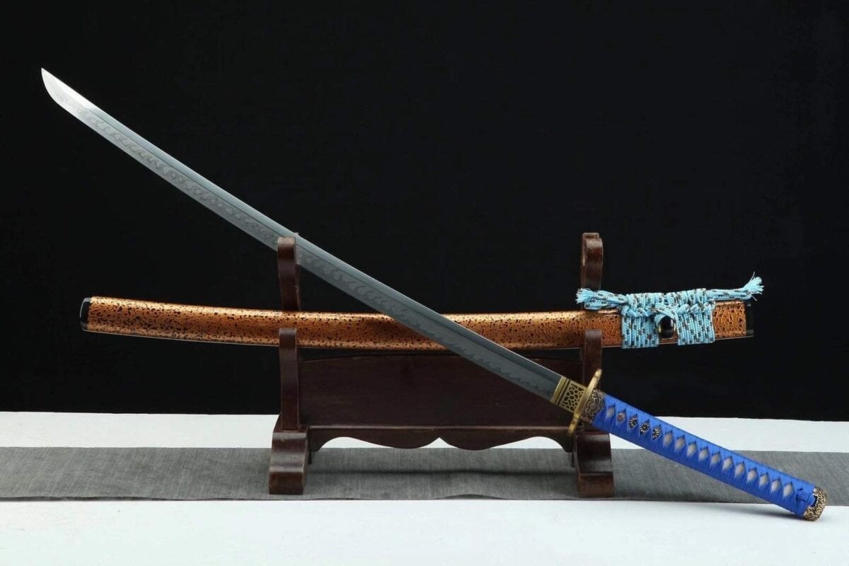 Katana Naranja Azul