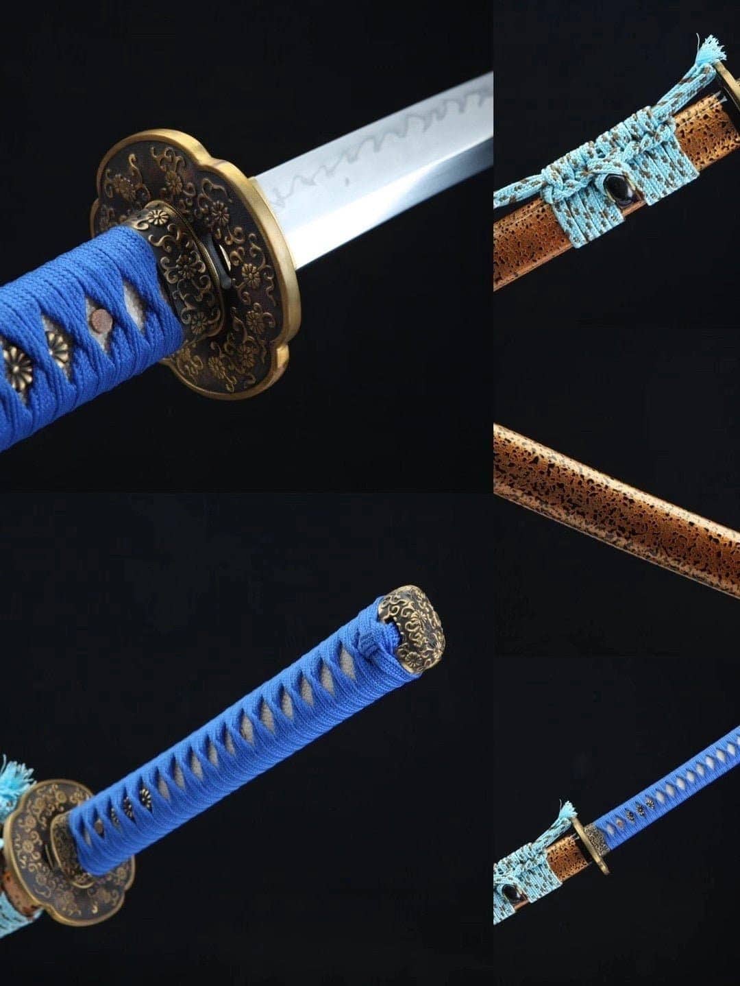 Katana Naranja Azul