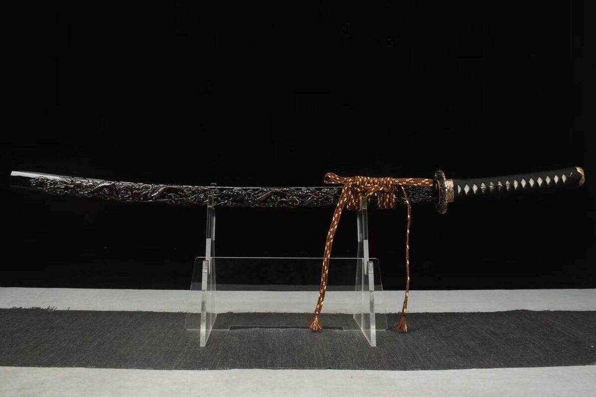 Katana Damasco Negra