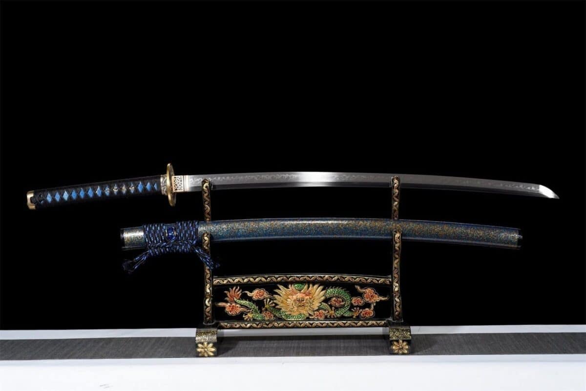 Katana Negro Damasco