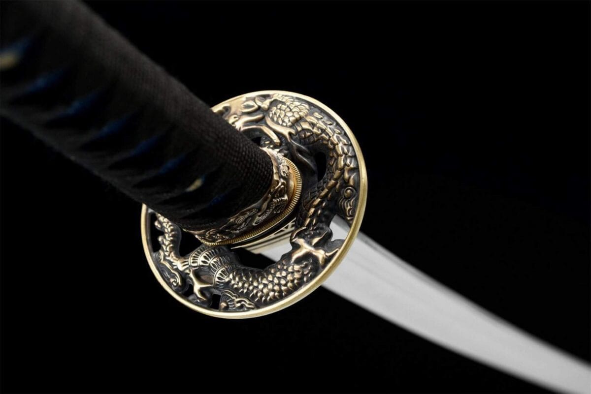 Katana Negro Damasco