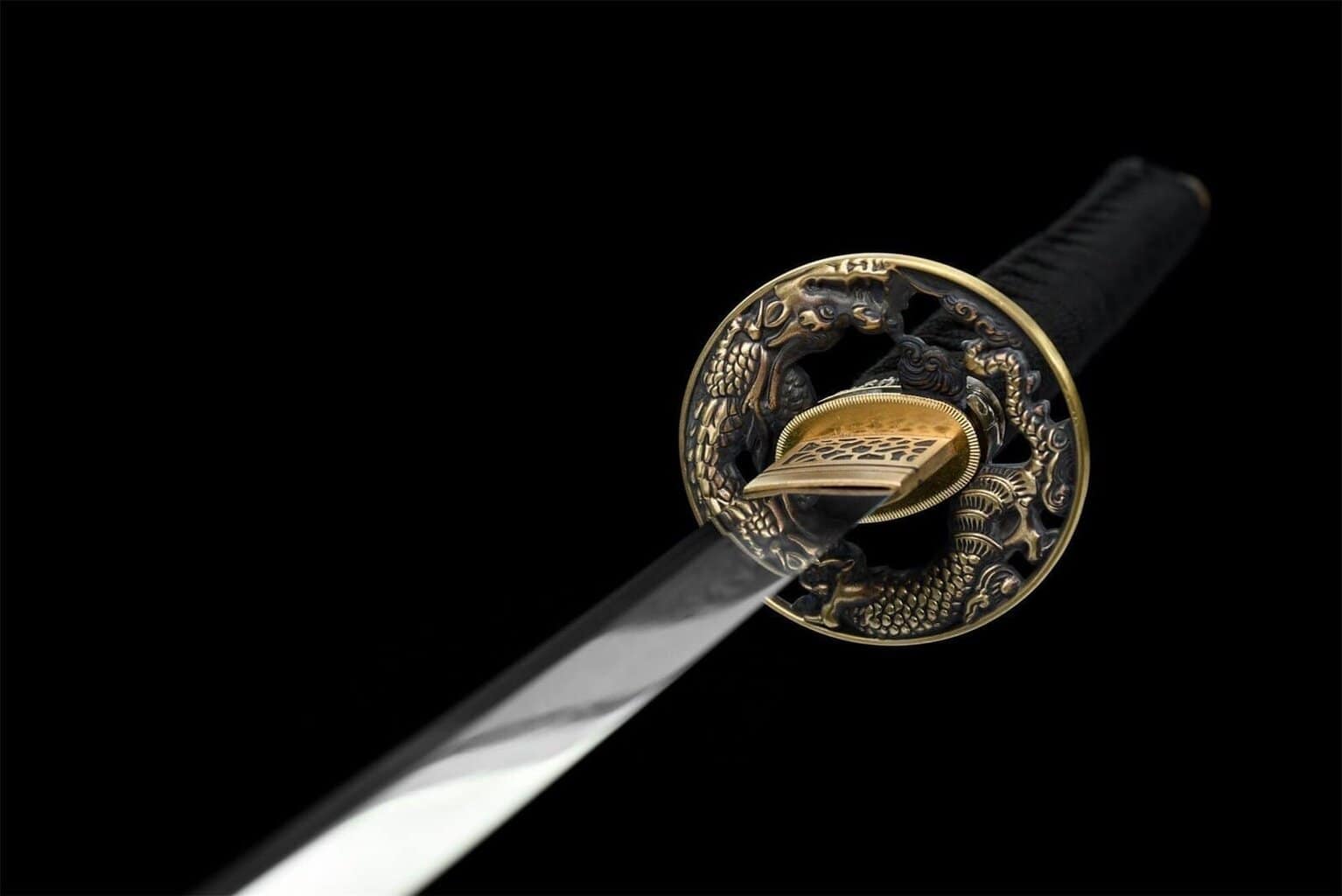 Katana Negro Damasco