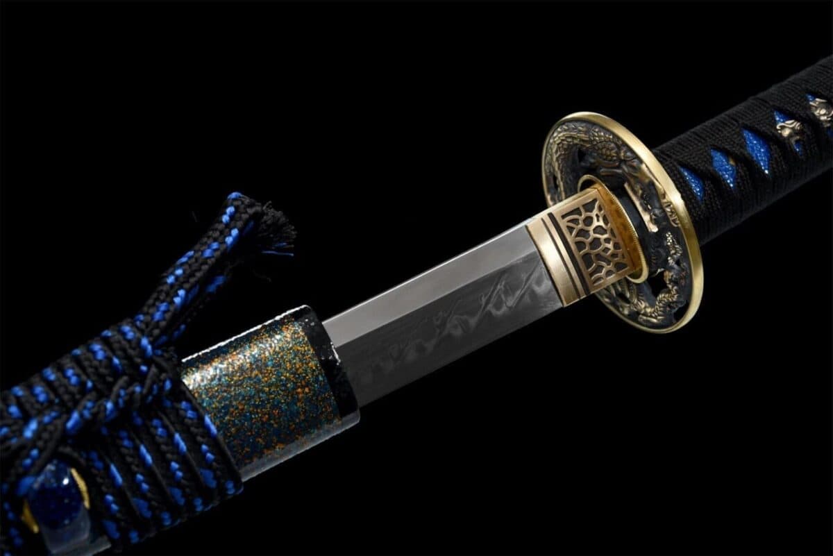 Katana Negro Damasco