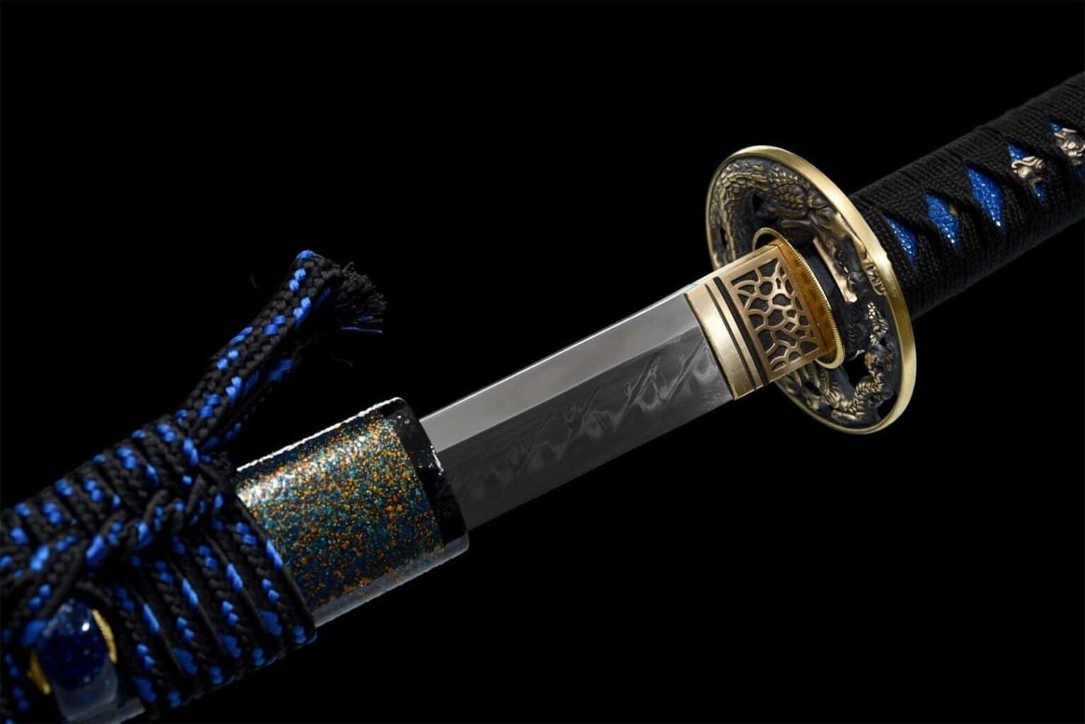 Katana Negro Damasco