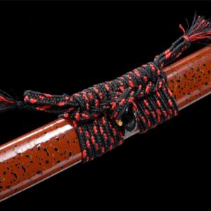 Katana Damasco Roja y Negra