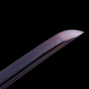 Katana Damasco Roja y Negra
