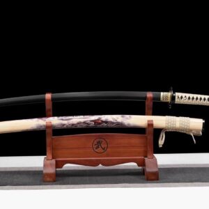 Katana Deco Blanco y Negro