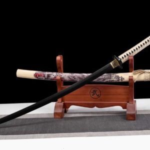 Katana Deco Blanco y Negro