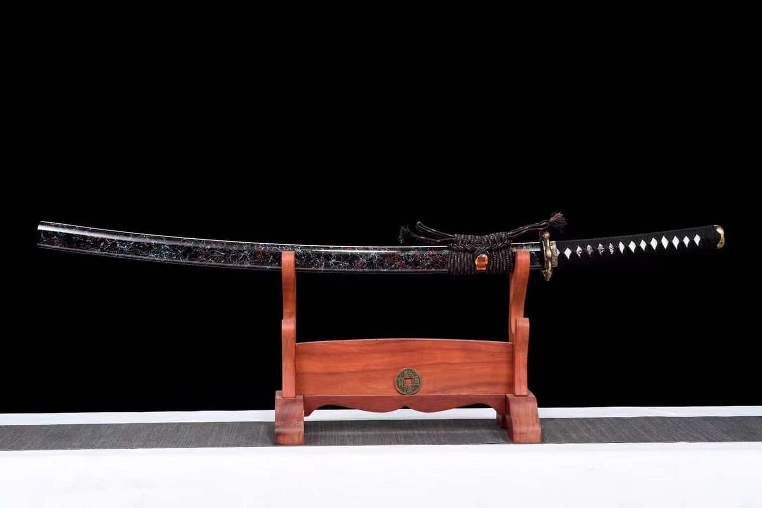 Tachi Negro Acero Martillado