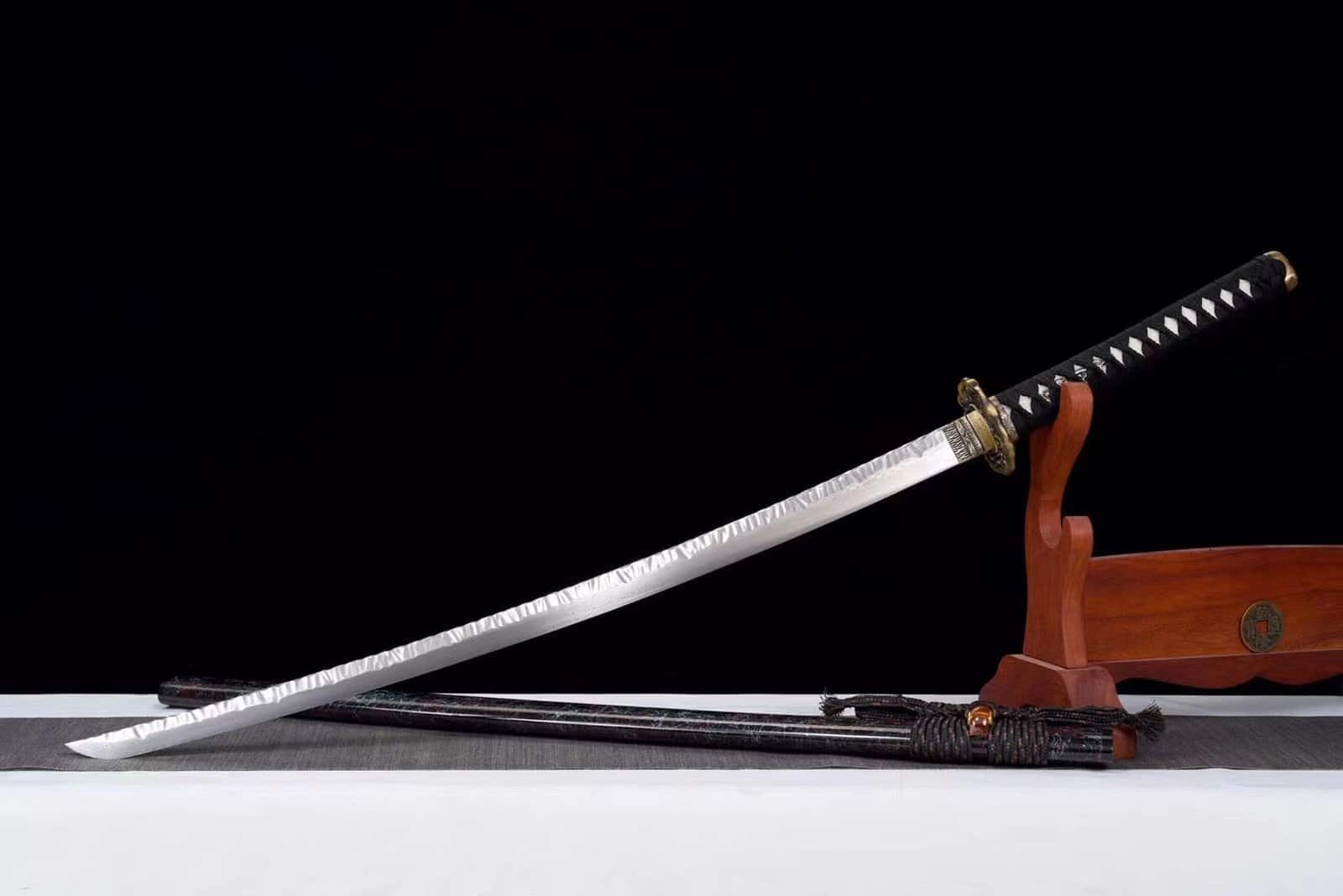 Tachi Negro Acero Martillado