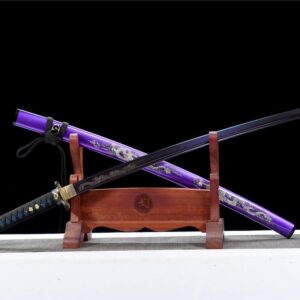 Katana Japonesa Dragon Púrpura
