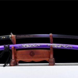 Katana Japonesa Dragon Púrpura
