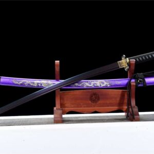 Katana Japonesa Dragon Púrpura