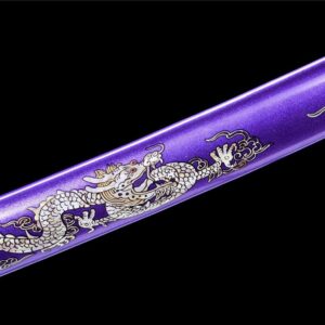 Katana Japonesa Dragon Púrpura
