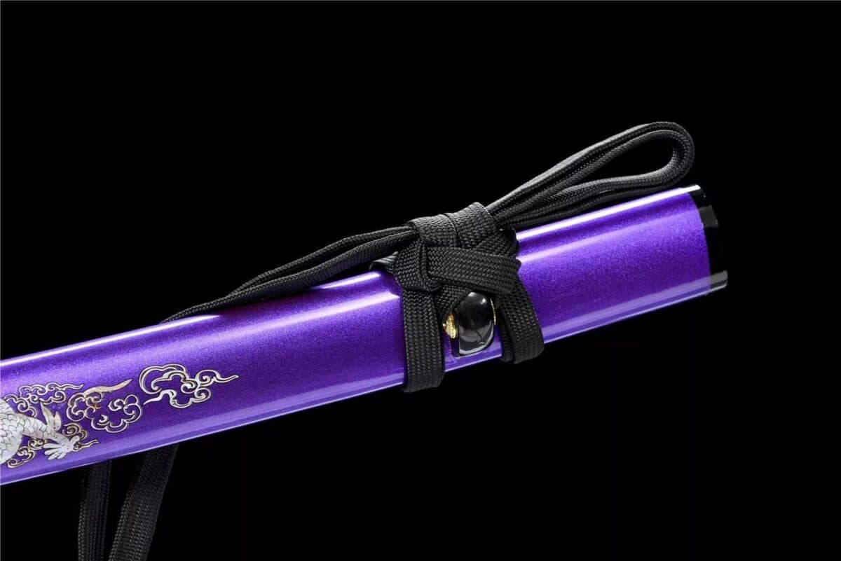Katana Japonesa Dragon Púrpura