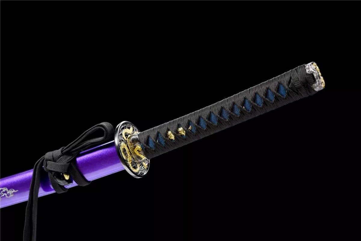Katana Japonesa Dragon Púrpura
