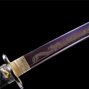 Katana Japonesa Dragon Púrpura