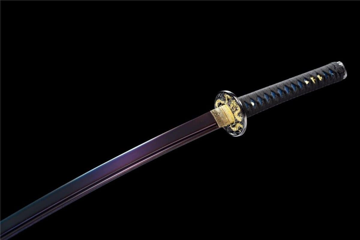 Katana Japonesa Dragon Púrpura