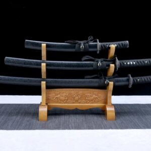 Katana Japonesa Negra Set De 3