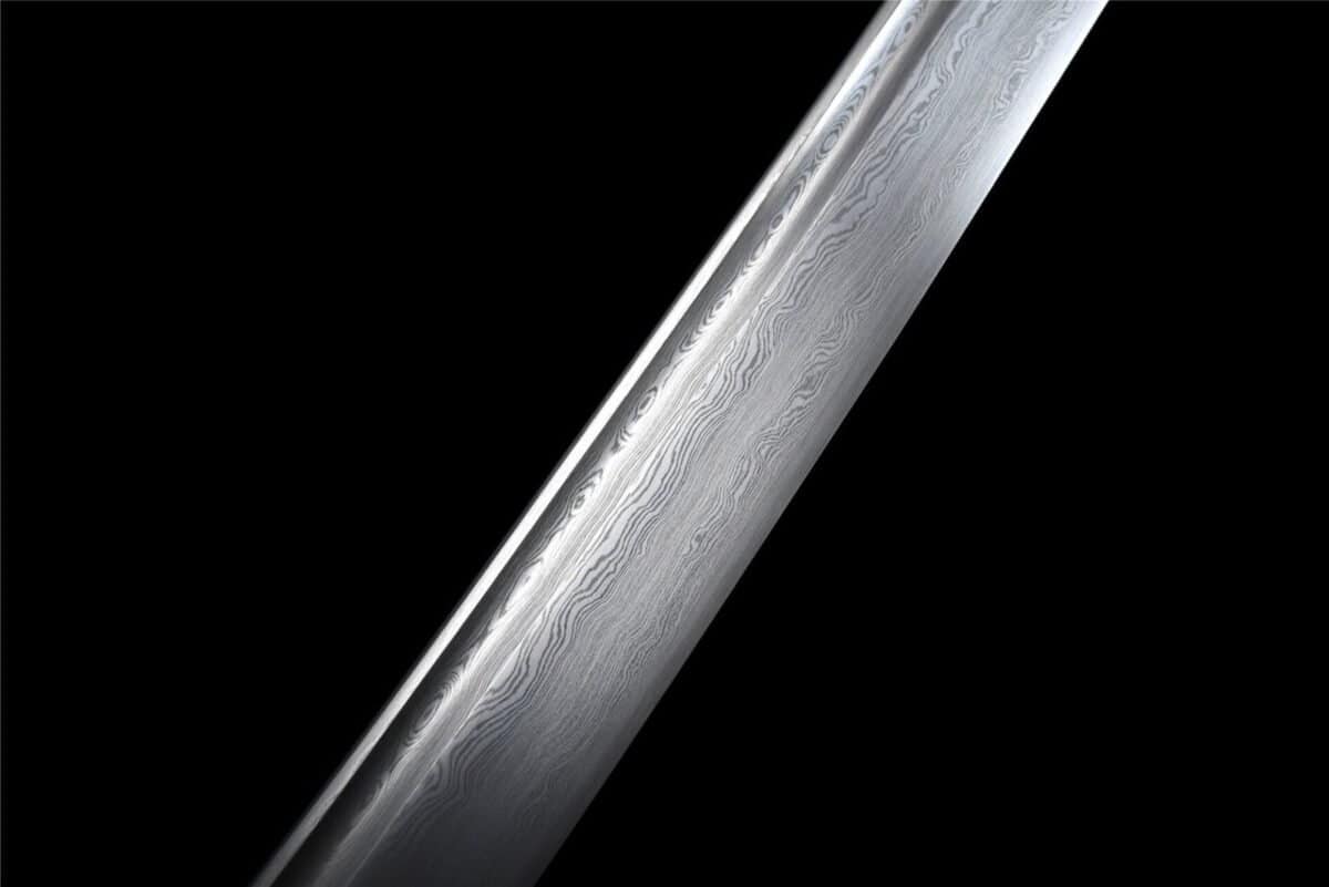 Katana Japonesa Negra Cordón Naranja