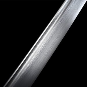 Katana Japonesa Negra Cordón Naranja