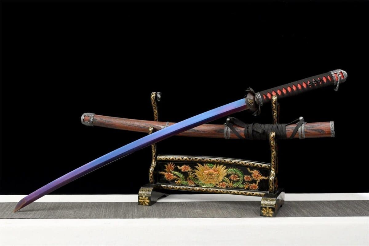 Katana Azul Hoja Roja