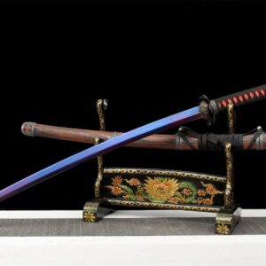 Katana Azul Hoja Roja