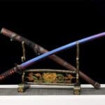 Katana Azul Hoja Roja