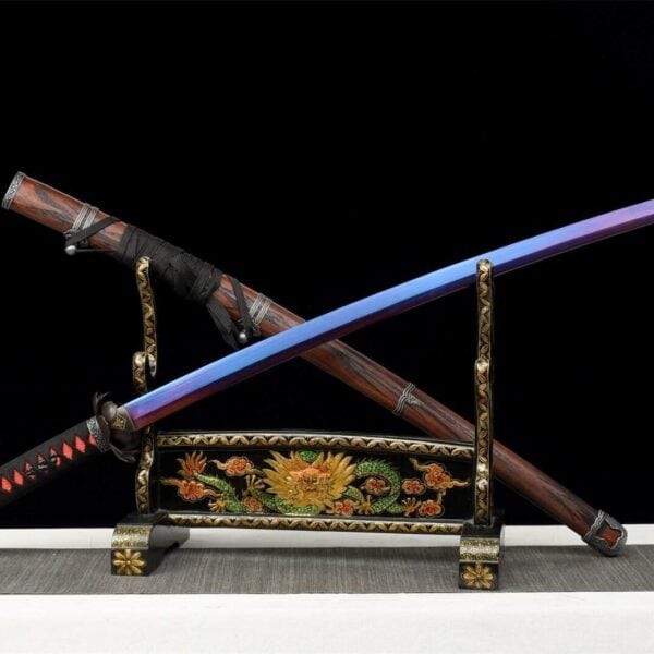 Katana Azul Hoja Roja